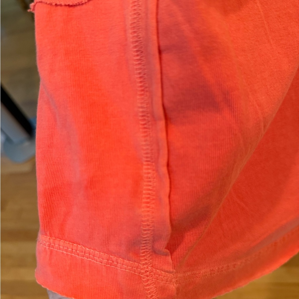 Free People Table For Two Bright Coral Top *NEW WITHOUT TAGS* - Picture 8 of 15